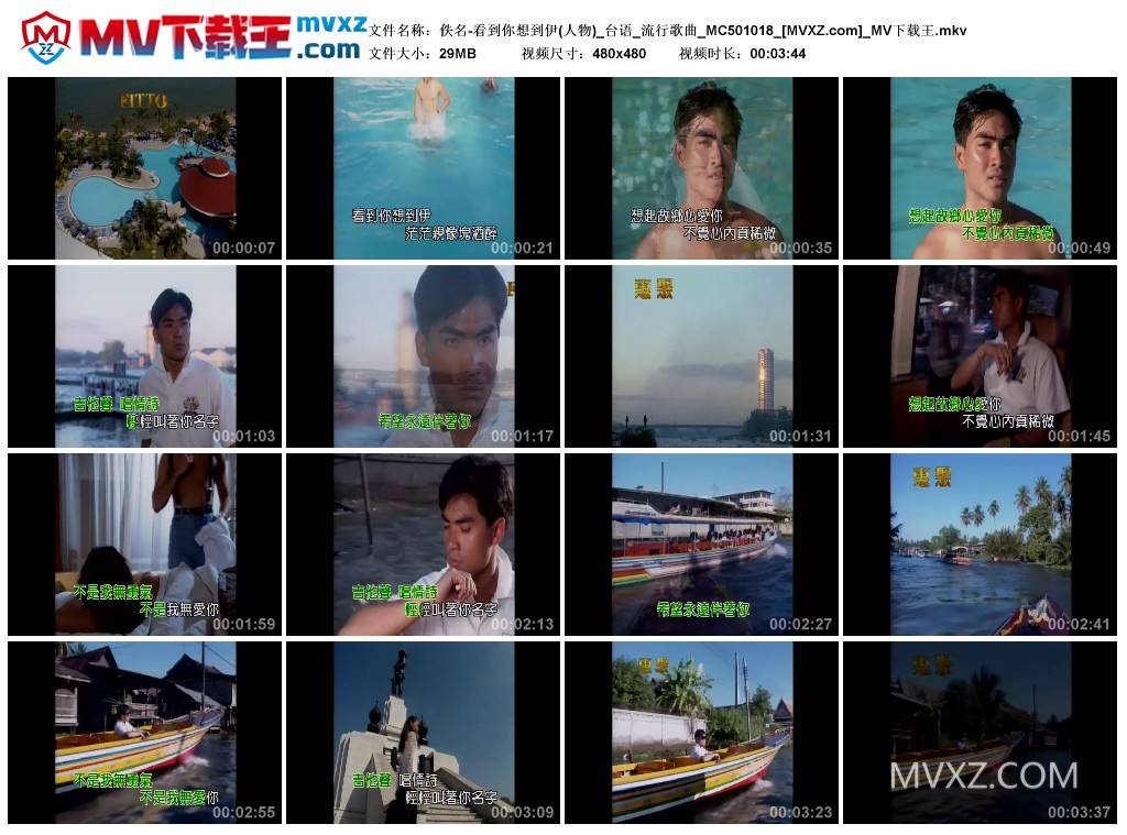 佚名-看到你想到伊(人物)_台语_流行歌曲_MC501018